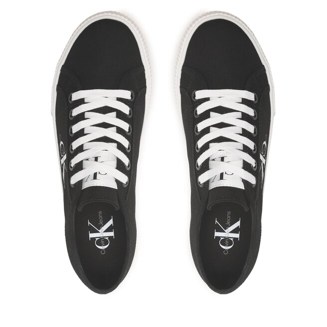 Calvin Klein Jeans Гуменки Calvin Klein Jeans Ess Vulc Mono W YW0YW00482 Black/White 0GJ