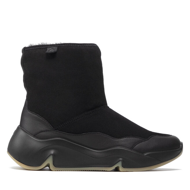 ECCO Členková obuv ECCO Chunky W 20320351052 Black/Black