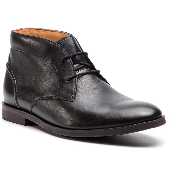 Trzewiki Clarks Glide Chukka 261354307 Black Leather eobuwie .pl