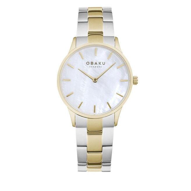 Ceas Obaku Lyng Lille V247LXGWSF Silver/Gold Ceas imagine noua gjx.ro