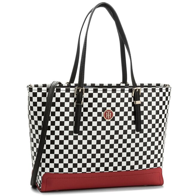 Tommy hilfiger honey med tote print on sale