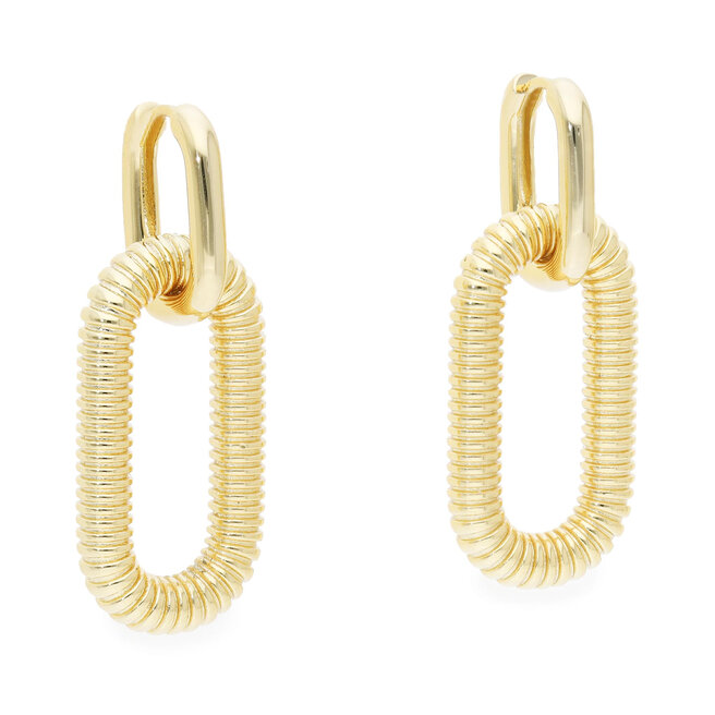 Luv AJ Fülbevaló Luv AJ Le Signe Loop Hoops FW22-E-LSLH-G Gold