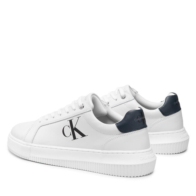 Calvin Klein Jeans Superge Calvin Klein Jeans Chunky Cupsole Laceup Low Lth YM0YM00427 White/Ocean Teal 0LF