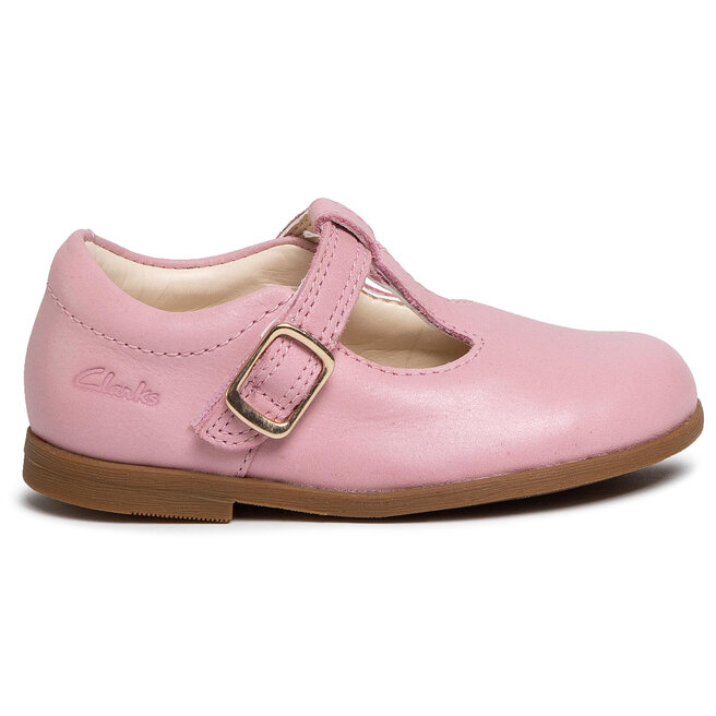 Zapatos bajos Clarks Drew Shine T 261495116 Dusty Pink Lea