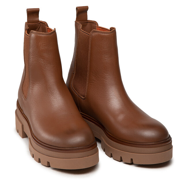 Tommy hilfiger winter cognac boots best sale