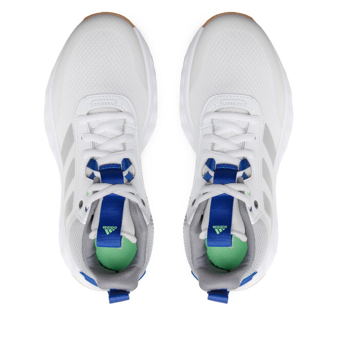 adidas Обувки adidas Ownthegame 2.0 K GW1553 Cloud White/Silver Metallic/Royal Blue