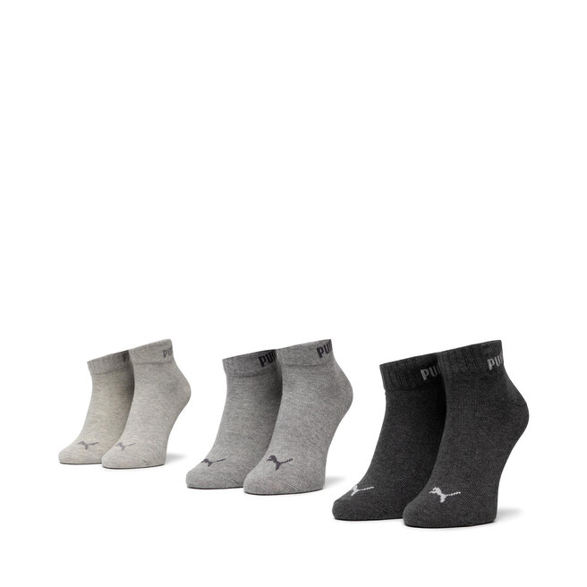 Zestaw 3 par niskich skarpet damskich Puma 90793504 r. - Szary