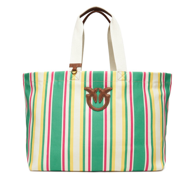 Torebka PINKO Shopping Bag Extra PE 25 PLTT 104754 - Zielony