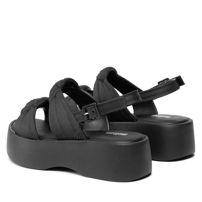 Melissa Sandali Melissa Velvet Platform Ad 33420 Black 52293