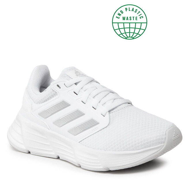 Pantofi adidas Galaxy 6 GW4130 Cloud White/Silver Metallic/Dash Grey