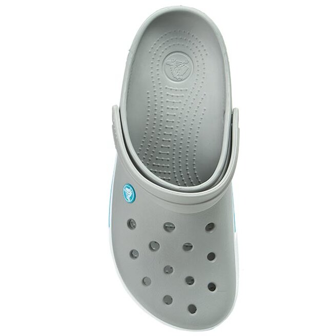 Crocs light grey electric clearance blue