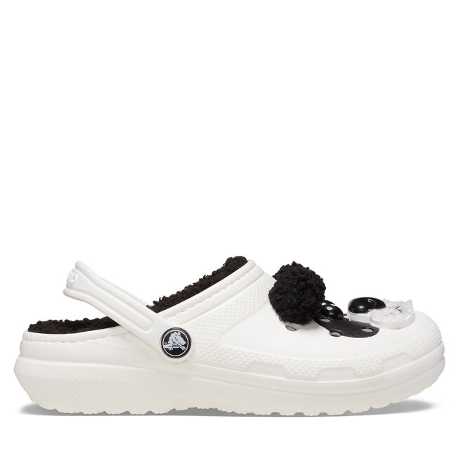 Klapki Crocs Classic Lined Iam Panda Bear Clog T - Biały