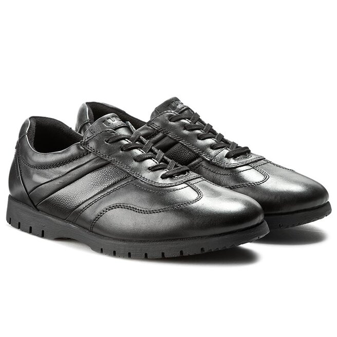 Scarpe basse Freemood B002 115 Nappa Vitello Nero escarpe