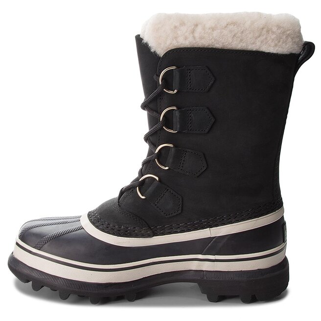 Sorel Μπότες Χιονιού Sorel Caribou NL1005 Black/Stone 011