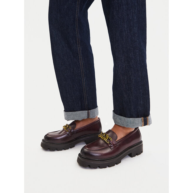 Loafersy Lasocki CEO-WI33-CSA538-SANDY-43 Bordowy - kobiece