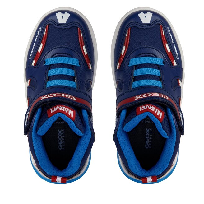 Geox Jungen Sneaker Grayjay - Synthetik Mit Gummisohle Schnürung