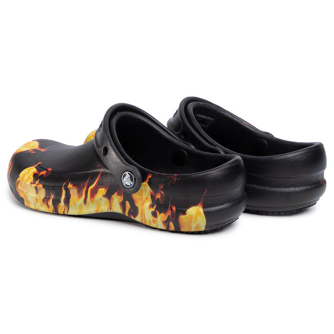 Crocs Șlapi Crocs Bistro Graphic Clog 204044 Black