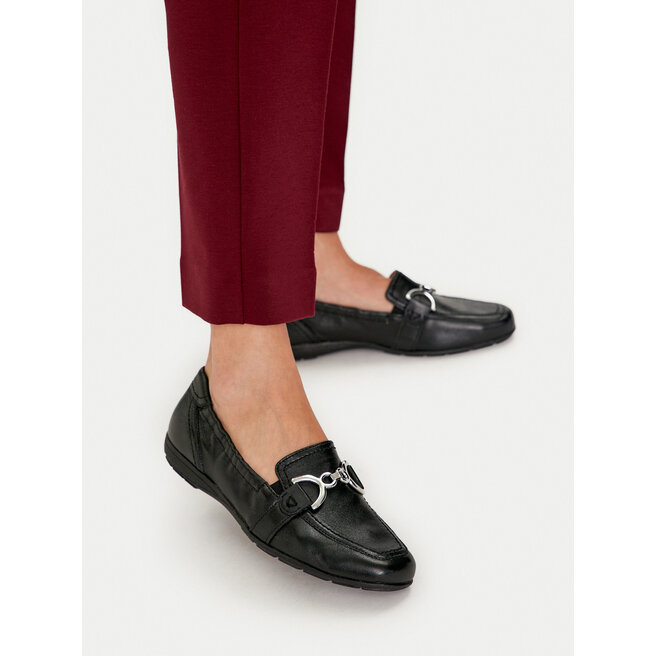 Loafersy Caprice 9-24650-42 Czarny - kobiece