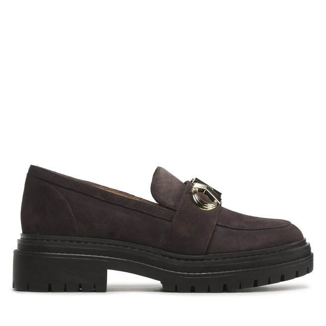 MICHAEL Michael Kors Loaferek MICHAEL Michael Kors Parker Lug Loafer 40F3PKFP1S Chocolate