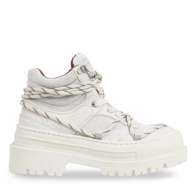 Trapery Tommy Jeans Tjw Hybrid Boot - Biały