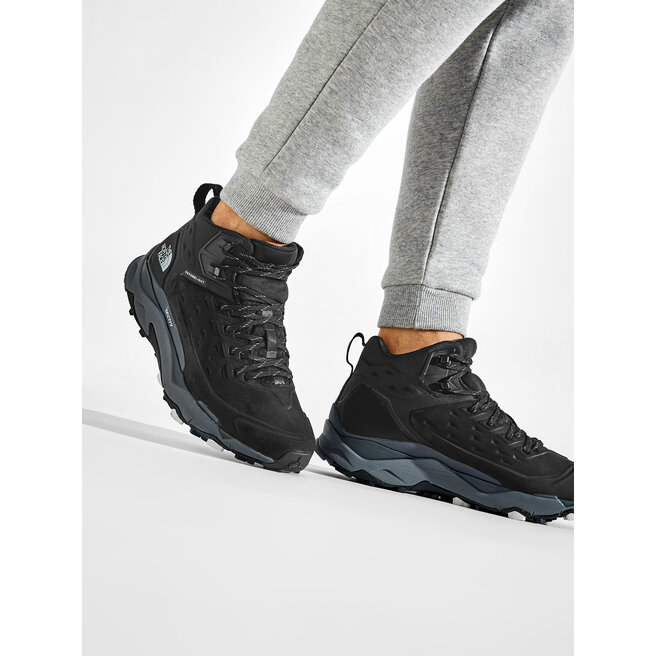 The North Face Trekingová obuv The North Face Vectiv Exploris Mid Futurelight Lthr NF0A5G395PZ1 Tnf Black/Tin Grey