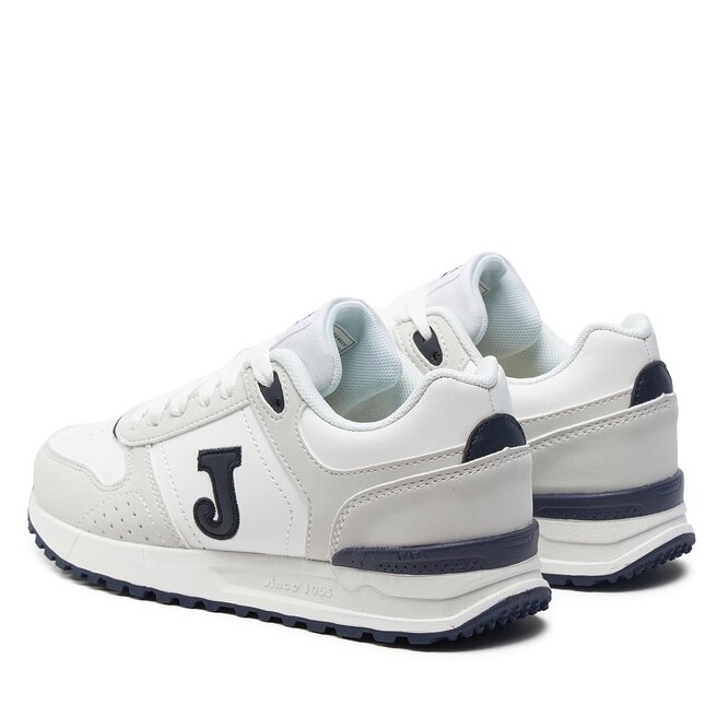 Joma Jungen Sneaker Jr 2102 – Weiß, 32 EU, Aus Leder & Mikro-PU, Strapazierfähig & Bequem