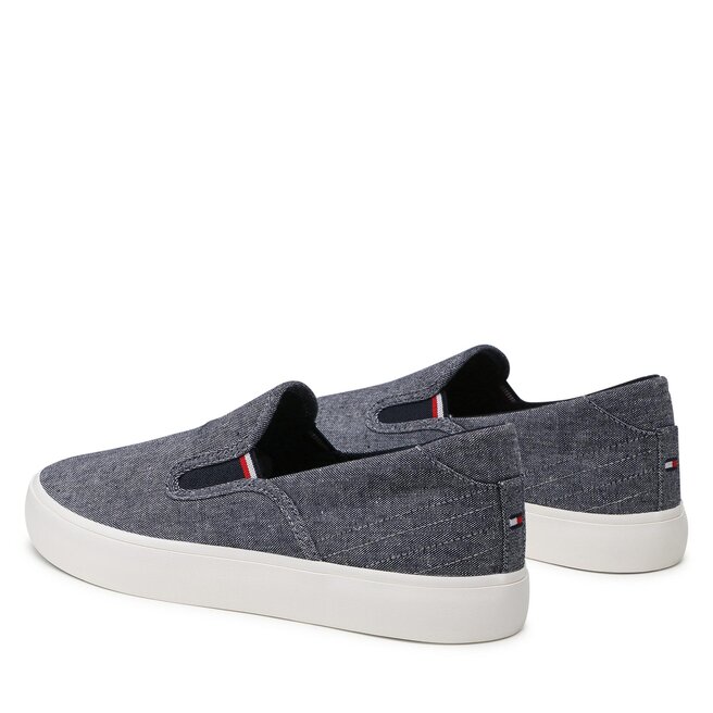 Tommy Hilfiger Teniszcipő Tommy Hilfiger Th Hi Vulc Core Low Slip On FM0FM04734 Desert Sky DW5