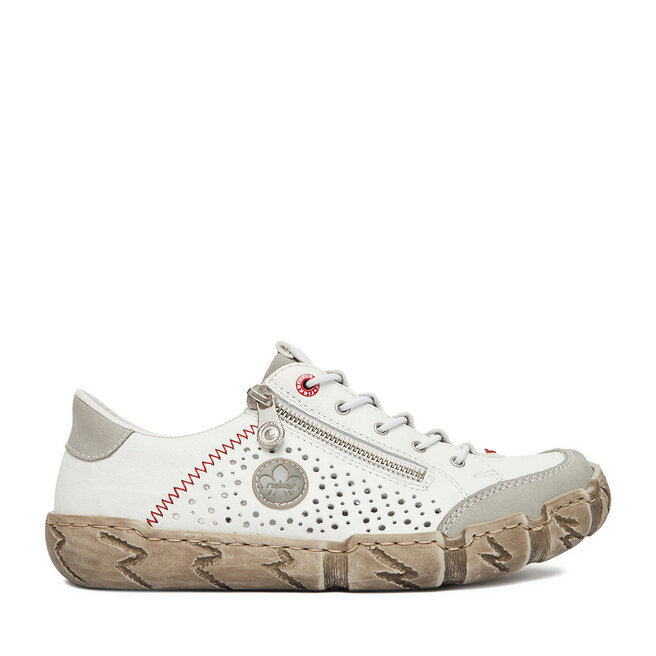 Półbuty Rieker L0355-80 Biały - kobiece