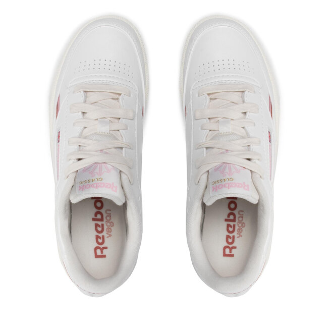 Chaussures Reebok Club C 58 Vegan GX7570 Chalk/Pnkglw/Bakear | chaussures.fr