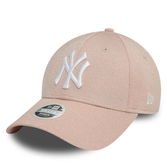 Czapka z daszkiem New Era Glitter New York Yankees 9FORTY - Różowy