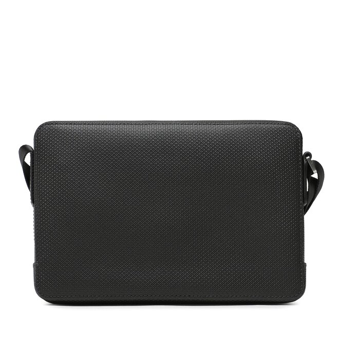 Lacoste Geantă crossover Lacoste Split Cow Leather NH3270CE Noir 000