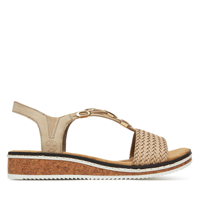 Sandały Rieker V3662-62 Beżowy - kobiece