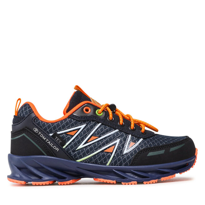 Tom Tailor Trekingová obuv Tom Tailor 3274901 Navy/Neon Orange