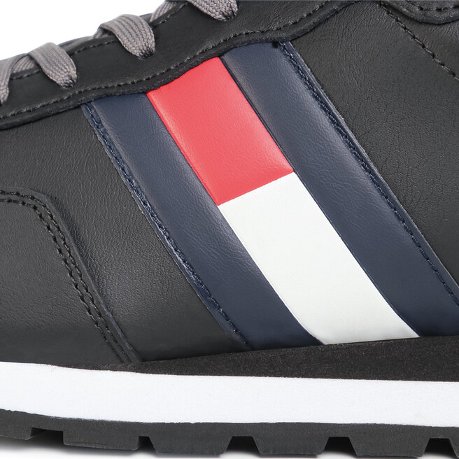 Snīkeri Tommy Jeans Lifestyle Lea Runner EM0EM00577 Black BDS • Eapavi.lv