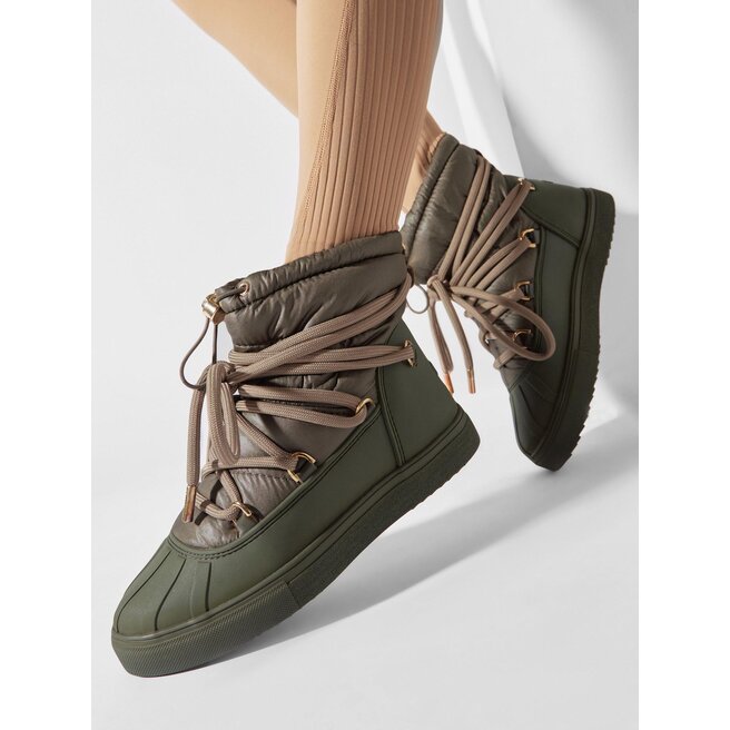 Śniegowce Inuikii Technical Low 75202-105 Zielony - kobiece