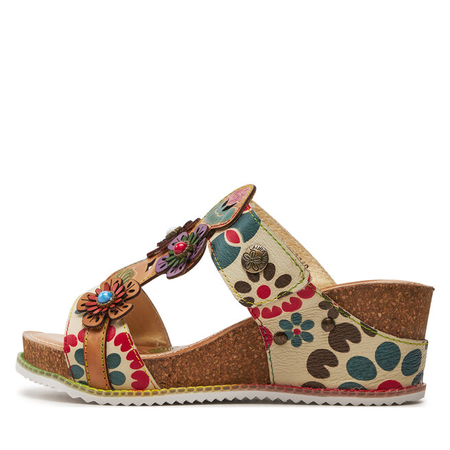 Zoccoli In Pelle Laura Vita Bonito 224 Per Donna - Pantolette Con Tacco 6 Cm, Design Elegante E Aperto