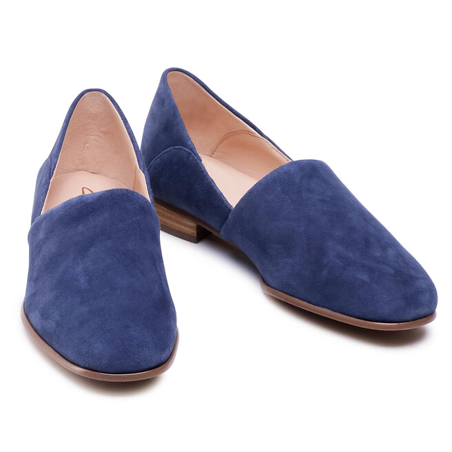 Clarks Pantofi Clarks Pure Tone 261541484 Navy Suede