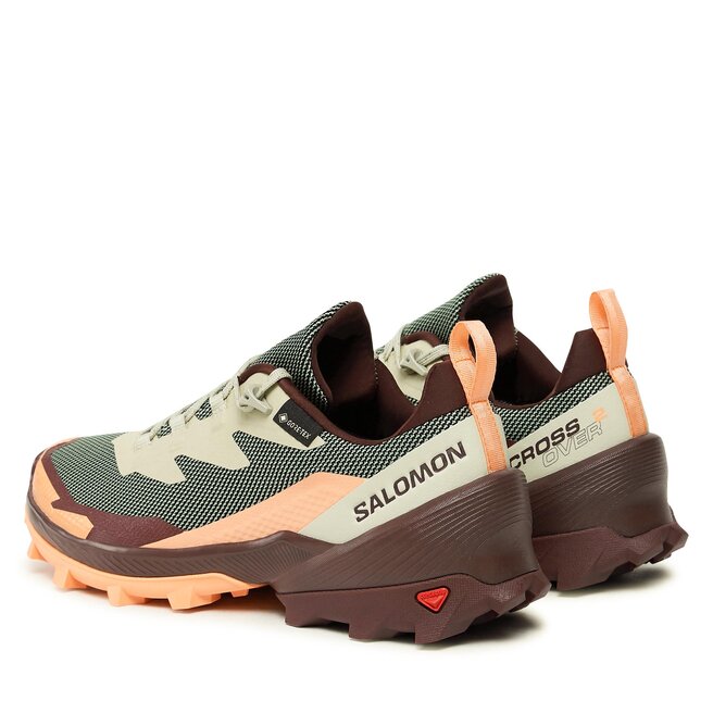 Salomon Trekkings Salomon Cross Over 2 GORE-TEX L47271400 Alfalfa/Cantaloupe/Bitter Chocolate