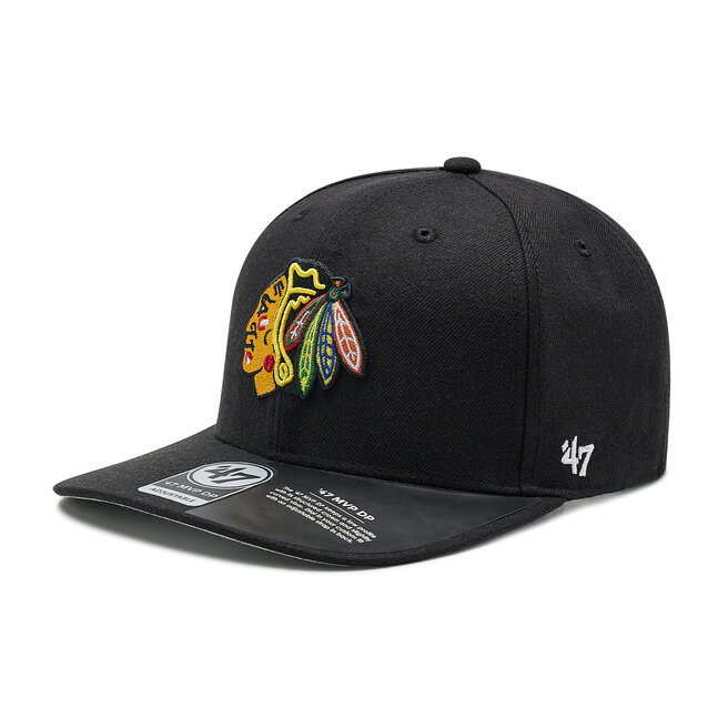 Czapka z daszkiem 47 Brand Nhl Chicago Blackhawks - Czarny
