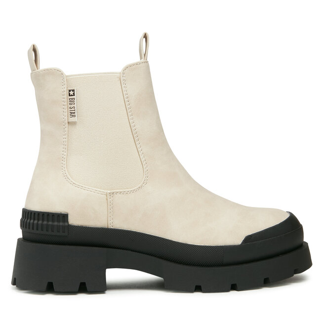 BIG STAR Kotníková obuv s elastickým prvkem BIG STAR MM274322 Beige/Black 801
