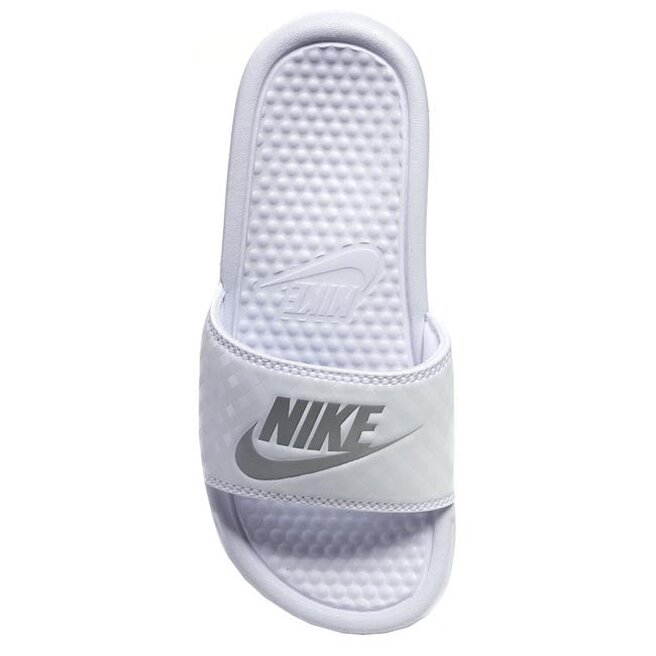 white nike benassi jdi