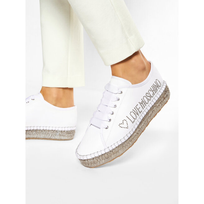 LOVE MOSCHINO Espadrile LOVE MOSCHINO JA10403G0AJA0100 Bianco
