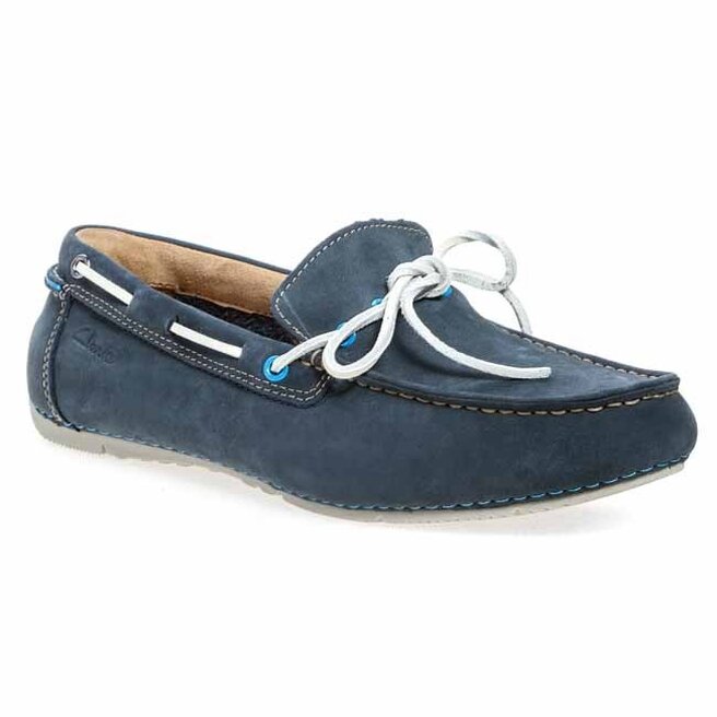 Mocassini stringati in suede colore blu navy | Liu Jo