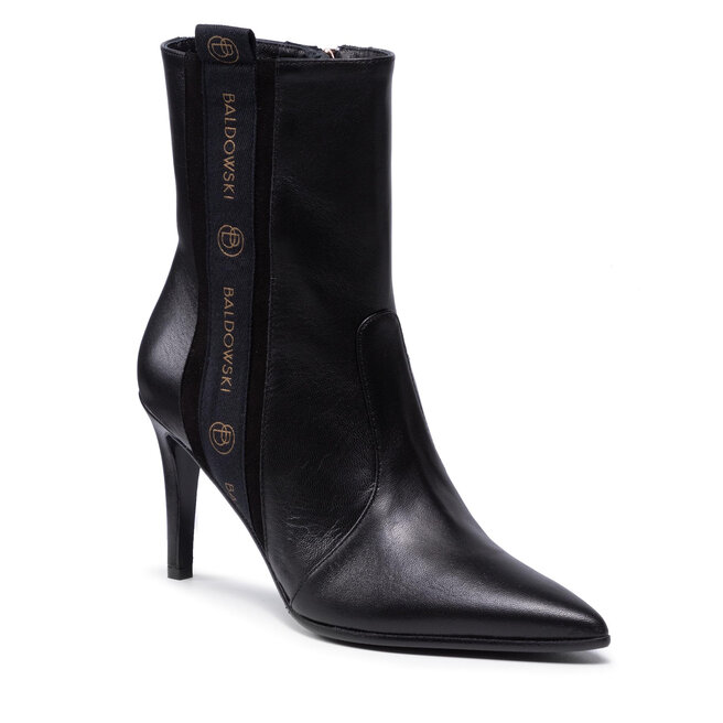 Botine Baldowski D03608-2835-001 Skóra Czarna/Zamsz Czarny