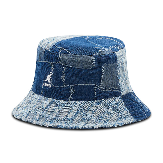 Kapelusz Kangol Denim Mashup Bucket - Granatowy