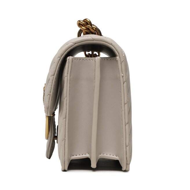 Pinko Geantă Pinko Love Icon Mini Dc 100074 A0GK Grigio Pinguino/Antique Gold I30Q