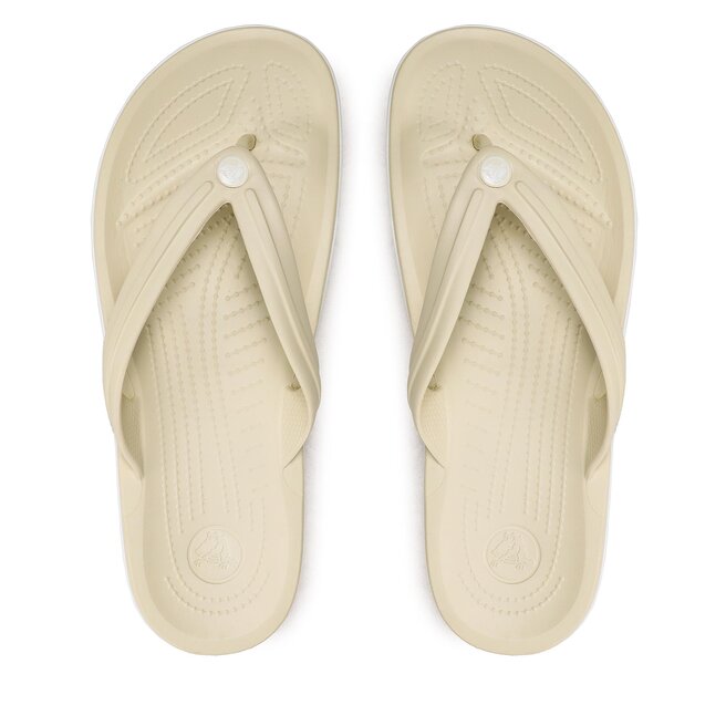 Japonki Crocs Crocband Flip - Beżowy