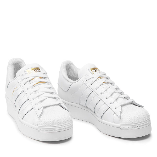 adidas Обувки adidas Superstar Bold W FV3334 Ftwwht/Ftwwht/Goldmt
