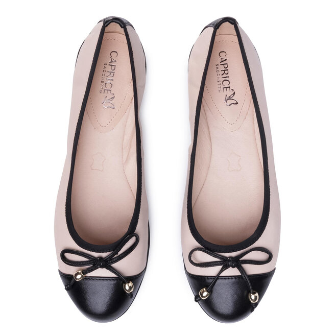 Caprice Baleríny Caprice 9-22109-24 Black/Beige 048