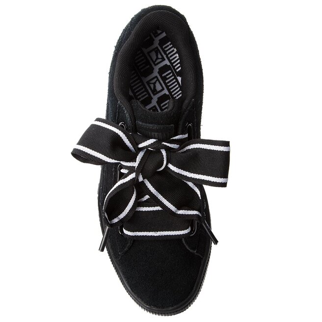 c Puma Suede Heart Satin II 364084 01 Puma Black evzuttya